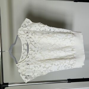 Saks Fifth Avenue off-white top, size 4
